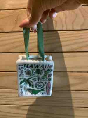 Starbucks "Been There Series"  2019 Hawaii Ceramic Tote Ornament - Brand New! - Sold on eBay Nov, 19th 2019 for $17.99