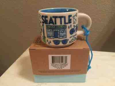 Starbucks SEATTLE 2018 Been There Series Collectible Ornament 2oz NIB - Sold on eBay Nov, 19th 2019 for $19.95