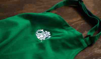 NEW Starbucks Coffee Green Barista Apron with Embroidered Logo - Sold on eBay Nov, 18th 2019 for $19.99