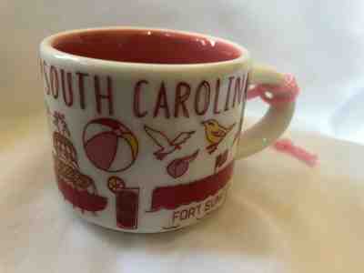 STARBUCKS COFFEE SOUTH CAROLINA BEEN THERE 2-OZ MINI MUG ORNAMENT - NEW - Sold on eBay Nov, 18th 2019 for $29.99