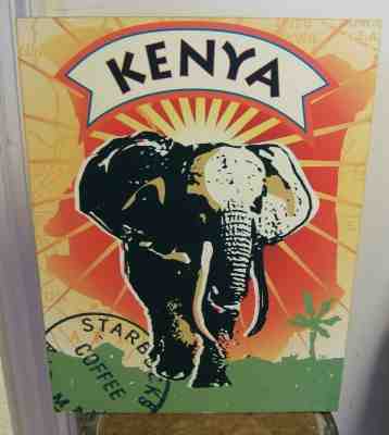 STARBUCKS SIGN KENYA AFRICA RARE STORE SIGN COFFEE SHOP NR! - Sold on eBay Nov, 18th 2019 for $22.95