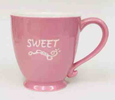 Starbucks 2006 SWEET Valentine’s Day Pink White Pedestal Coffee Mug Cup - Sold on eBay Nov, 18th 2019 for $19.95