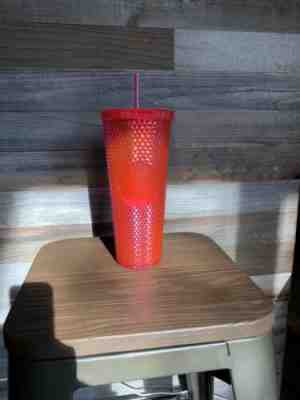 NEW STARBUCKS 2019 Neon Pink Studded Cold Cup Tumbler Christmas HOLIDAY In Hand - Sold on eBay Nov, 18th 2019 for $17.00