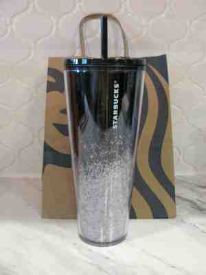 Starbucks 2019 Holiday Limited Edition Black Confetti Cascading Glitter Tumbler - Sold on eBay Nov, 18th 2019 for $39.26