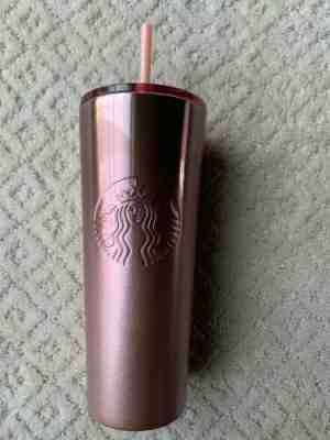 NEW STARBUCKS 2019 HOLIDAY COLD CUP PINK OMBRÉ STAINLESS STEEL TUMBLER 24 fl oz - Sold on eBay Nov, 18th 2019 for $38.95