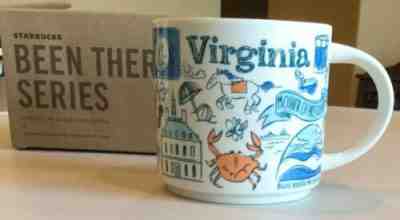 NEW NWT NIB Starbucks VIRGINIA Been There Series 14 oz Mug Cup Coffee MINT - Sold on eBay Nov, 18th 2019 for $22.95