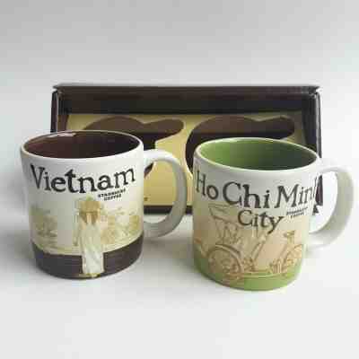 2 Demitasse Starbucks City Mugs 3 oz  VIETNAM & HO CHI MINH CITY, New - Sold on eBay Nov, 18th 2019 for $21.00