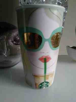 Starbucks LA Women Sunglasses Coffee Travel Cup Mug Los Angeles Limited Rare New - Sold on eBay Nov, 18th 2019 for $31.49