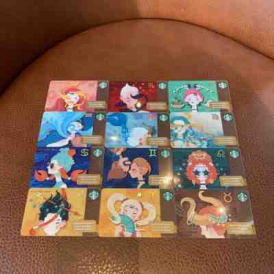 Starbucks 2019 China 12 Constellations Zodiac Sign Used Gift Card Pin Uncovered - Sold on eBay Nov, 18th 2019 for $49.99