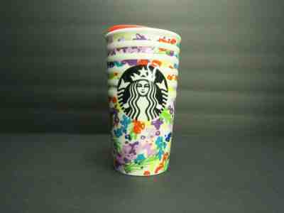 2016 Starbucks Travel Mug Ribbed Flower 10oz. Coffee Travel Mug Free Shipping - Sold on eBay Nov, 18th 2019 for $24.21