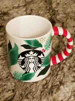Starbucks 2019 Candy Cane Mistletoe Holly Siren Christmas Holiday 12 oz Mug new - Sold on eBay Nov, 18th 2019 for $22.95