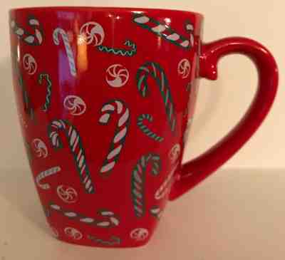 Starbucks Christmas holiday candy cane Barista coffee mug cup 2002 red - Sold on eBay Nov, 18th 2019 for $26.99