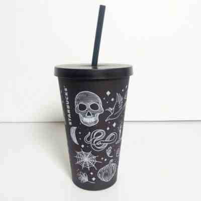 NEW 2019 Starbucks Halloween Skull Tumbler 16oz - Hard to Find! - Sold on eBay Nov, 18th 2019 for $42.95