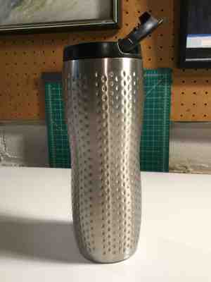 2008 Starbucks Dimpled Textured Stainless Steel Travel Tumbler - FREE SHIPPING - Sold on eBay Nov, 18th 2019 for $29.99