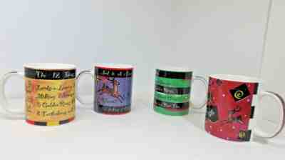 Starbucks set of four christmas mugs  Buone Fiesa by Deborah Reinhart - Sold on eBay Nov, 18th 2019 for $15.99