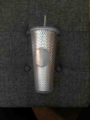 Brand New Starbucks 24oz Silver Diamond Cold Cup Tumbler - Sold on eBay Nov, 18th 2019 for $27.90