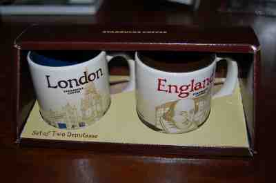 New Authentic Starbucks LONDON & ENGLAND Icon Demitasse Mug Set Brand NEW w Tags - Sold on eBay Nov, 18th 2019 for $33.50