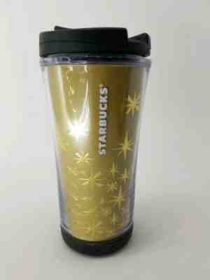 Starbucks 2012 Gold Snowflake Star Christmas Coffee Cup Tumbler Travel Mug 8 oz - Sold on eBay Nov, 18th 2019 for $15.07