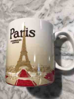 Starbucks PARIS 16 oz Global Icon Series Coffee Mug Eiffel Tower & Seine River  - Sold on eBay Nov, 18th 2019 for $24.99