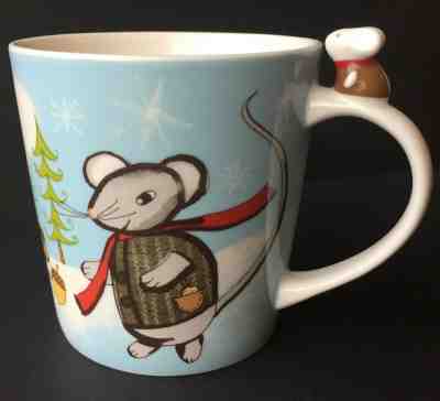 Starbucks Huxley Mouse Mug 2010 Christmas bone china squirrel bluebird child cup - Sold on eBay Nov, 18th 2019 for $19.99