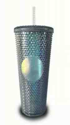 Starbucks 2019 Bling Platinum Studded Cold Cup Tumbler Silver New Winter Holiday - Sold on eBay Nov, 18th 2019 for $32.00