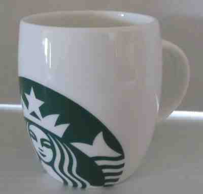 Starbucks Coffee Mug Cup from 2010, Siren Mermaid, Curve Barrel, 14oz - Sold on eBay Nov, 18th 2019 for $15.00