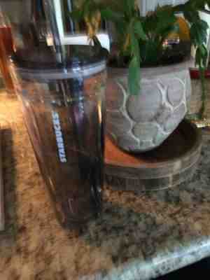 STARBUCKS Black & White MARBLE Swirl 20 oz CUP Double Wall GLASS TUMBLER NEW - Sold on eBay Nov, 18th 2019 for $60.00