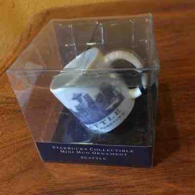 Starbucks Mini Mug Christmas Ornament Seattle Architectural 2007 NIP - Sold on eBay Nov, 18th 2019 for $21.49