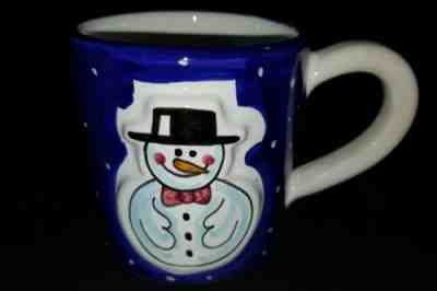 STARBUCKS CHRISTMAS HOLIDAY SNOWMAN BLUE ITALY SBERNA MUG / CUP DERUTA - Sold on eBay Nov, 18th 2019 for $17.99