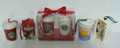 STARBUCKS CHRISTMAS ORNAMENTS LOT OF 6 - Sold on eBay Nov, 18th 2019 for $22.99
