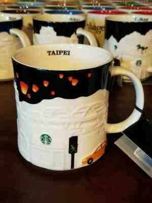 rare mugs Starbucks TAIPEI Skyline City Relief Collector Series 16 oz w/SKU - Sold on eBay Nov, 18th 2019 for $45.99