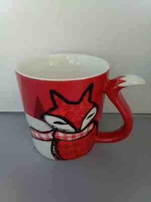 StarBucks Mug/Cup Red Fox Checkered Scarf Tail Handle 8 fl.oz Holiday 2016 - Sold on eBay Nov, 18th 2019 for $16.20