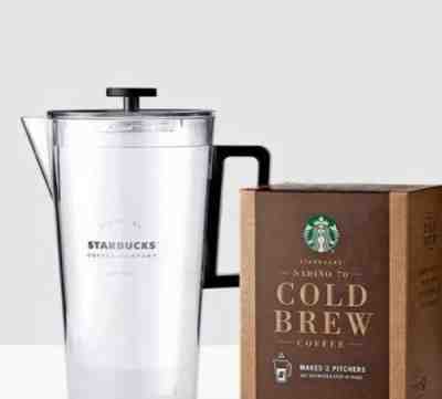 Starbucks Logo Clear Acrylic Iced Cold Brew Coffee Tea Pitcher Lid - Sold on eBay Nov, 18th 2019 for $18.99