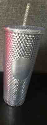 NEW STARBUCKS 2019 Platinum Studded Cold Cup Tumbler WINTER HOLIDAY 24 oz - Sold on eBay Nov, 18th 2019 for $30.00