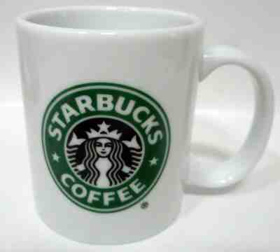 Large STARBUCKS COFFEE MUG CUP 16 oz Green Mermaid Siren Logo White 1999  - Sold on eBay Nov, 18th 2019 for $18.98