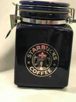 Starbucks Cobalt Blue Airtight Decanter Canister - Sold on eBay Nov, 18th 2019 for $15.50