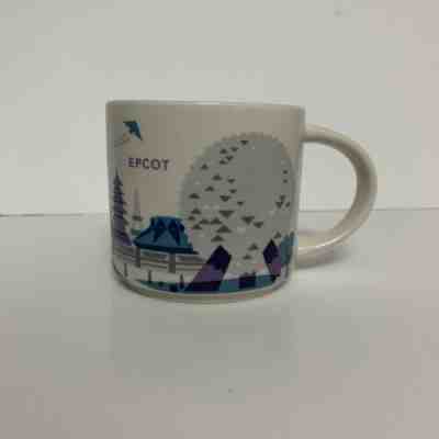 DISNEY PARKS STARBUCKS EPCOT YOU ARE HERE COFFEE MUG CUP RETIRED 14OZ - Sold on eBay Nov, 18th 2019 for $30.00