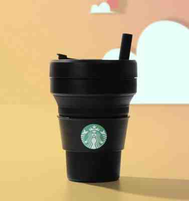 2019 Starbucks Singapore Exclusive Stojo Silicone Collapsible Cup 16oz Black - Sold on eBay Nov, 18th 2019 for $62.90