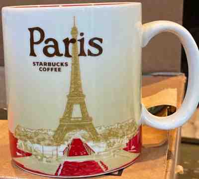 Starbucks Coffee Paris Mug Global Icon City 16oz Collectors Series Cup - Sold on eBay Nov, 18th 2019 for $35.00