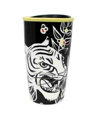 NEW! RARE! FALL 2018 Starbucks White Tiger Coffee Traveler Travel Mug 12 Oz. - Sold on eBay Nov, 18th 2019 for $22.99