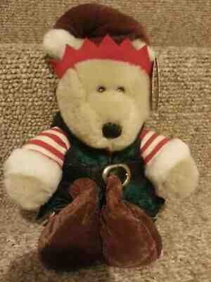 Starbucks Bearista Holiday Elf 2001 Plush Christmas 17th Edition 2001 10" Bear - Sold on eBay Nov, 18th 2019 for $24.99