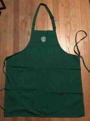 Authentic Starbucks Barista Green Apron Embroidered Logo - Adjustable, 2 Pockets - Sold on eBay Nov, 18th 2019 for $22.22