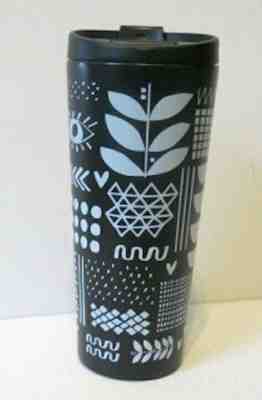 Starbucks Black w/ White Aztec 2018 Grande 16oz Stainless Tumbler Cup - Sold on eBay Nov, 18th 2019 for $26.95
