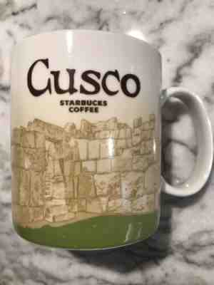 Starbucks CUSCO 16 oz Global Icon Series Coffee Mug Peru Machu Picchu Andes Mts