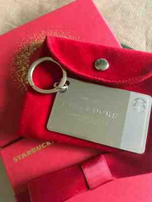 Starbucks Card 2014 Sterling Silver Gift Card Key Chain, In Box, Reloadable - Sold on eBay Nov, 17th 2019 for $109.00