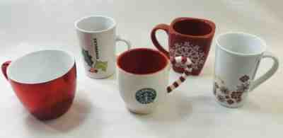 (5) Starbucks holiday Coffee Mug Cup lot  2004-2013 Perfect! - Sold on eBay Nov, 17th 2019 for $26.00