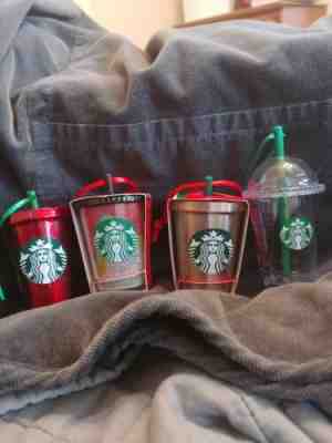 Starbucks Cold Drink Cup Ornaments Lot Of  Different Ornaments 2018 - Sold on eBay Nov, 17th 2019 for $24.00