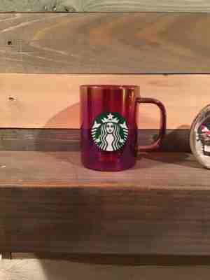 Starbucks Holiday 2019 Red Iridescent Glass Cup/mug   ?????? - Sold on eBay Nov, 17th 2019 for $19.99