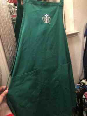 Starbucks Apron Green Adult One Size Official Employee Uniform Embroidered Logo - Sold on eBay Nov, 17th 2019 for $16.00