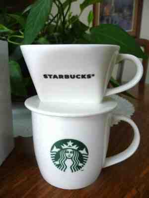 Starbucks Mermaid Ceramic Pour Over Dripper and Mug in Box - Sold on eBay Nov, 17th 2019 for $20.95